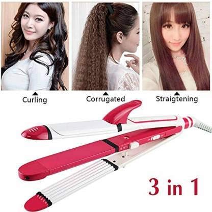 3-in-1 Hair Straightener – Straighten, Curl & Volumize with One Tool