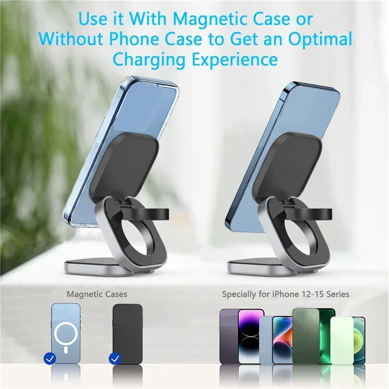 3-in-1 Foldable Magnetic Wireless Charger